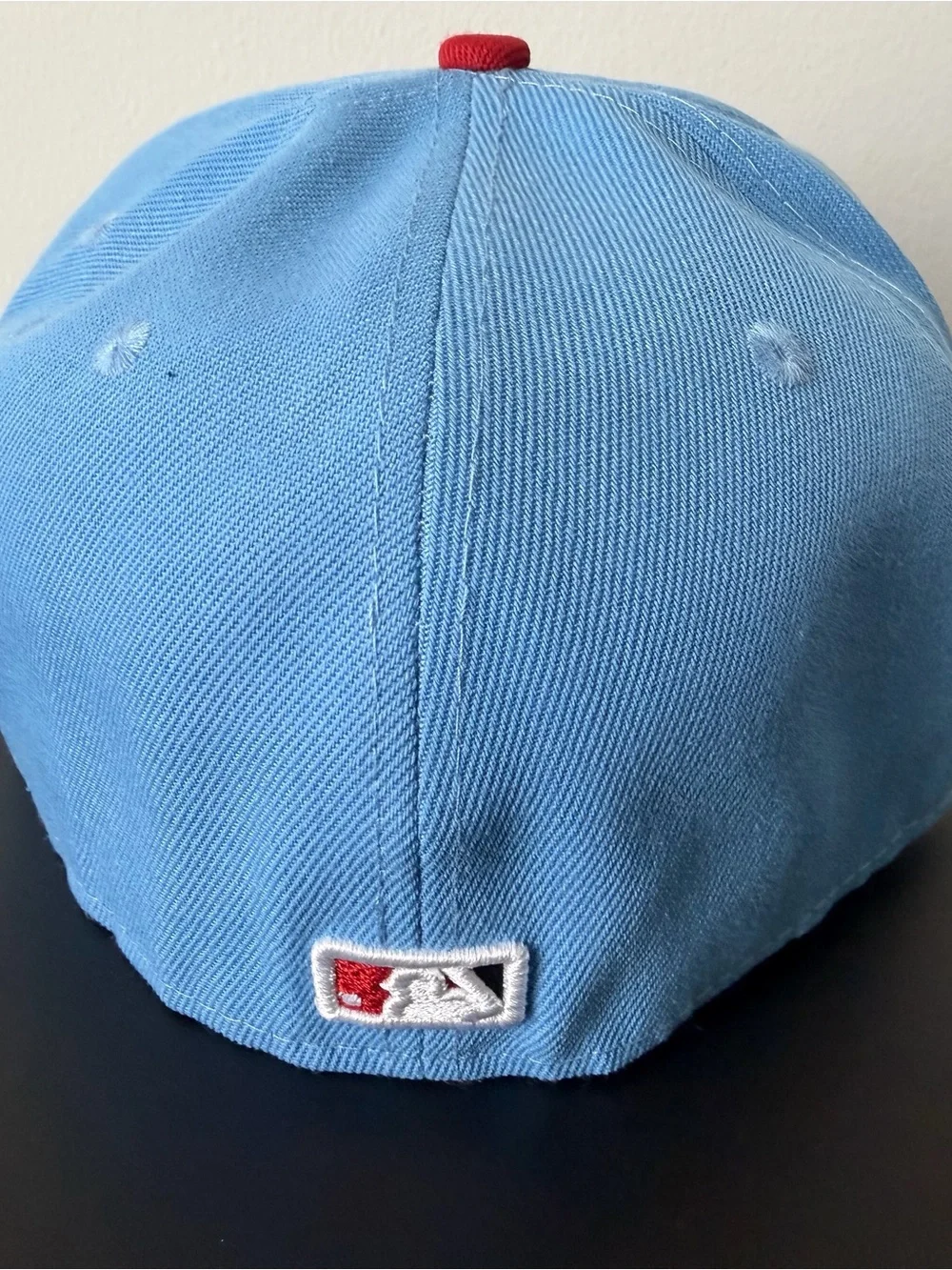 New Era Light Blue Crown Red Visor Angels 'A' Logo 59FIFTY